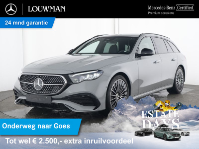 Mercedes-Benz E-Klasse estate 300 e amg plug-in hybride amg line | night pakket | trekhaak | mbux superscreen | 20 inch amg velgen | ledkoplampen. inclusief 24 maanden mb certified garantie voor europa.