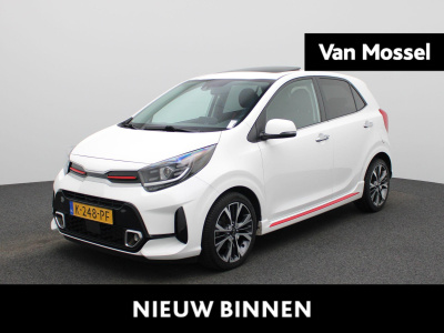 Kia Picanto 1.0 t-gdi gt-line 5p | navigatie | schuifdak | stoel/stuur verwarming | apple carplay / android auto | achteruitrijcamera | leder | parkeersensoren | climate control | lichtmetalen velgen |
