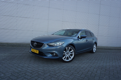 Mazda 6 sportbreak 2.0 hp gt-m climate / navi / cruise / camera / leder / stoelverw. / parkeers. / nap