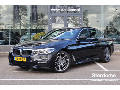 BMW 5 Serie 520d ede high executive m sport pakket l led adaptief l navigatie professional l airodynamica pakket l driving assistance l pdc l ambiance verlichting l warmte comfort pakket l electrisch verwarmde voorstoelen l camera l a...