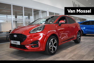 Ford Puma 1.0 ecoboost hybrid st-line | showroom voorraad | incl. €6500.- korting | fantastic red | winterpack | comfort pack | incl. ford protect 2 + 3 jaar/100.000 km |