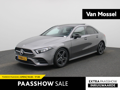 Mercedes-Benz A-Klasse 200 business solution amg | automaat | panoramadak | sfeer verlichting | navigatie | bluetooth | camera | stoel verwarming | cruise control | memory seats | lichtmetalen velgen |