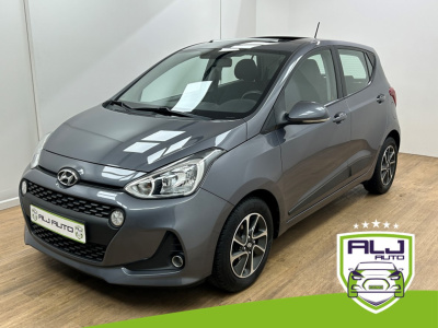 Hyundai I 10 occasion 1.2i | grijs | tweedehands hyundai i10 | airco | panoramadak | automaat | bluetooth | stoelverwarming