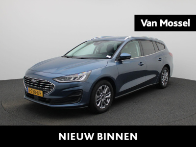Ford Focus wagon 1.0 ecoboost hybrid titanium | navigatie | groot scherm | apple carplay / android auto | climate control | cruise control | parkeersensoren | dab | bluetooth | keyless entry & start |