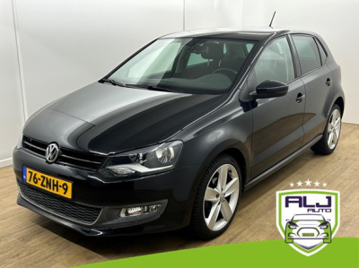 Volkswagen Polo occasion 1.2 tsi bluemotion highline edition | zwart | tweedehands volkswagen polo | airco | cruisecontrol | aux