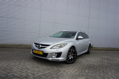 Mazda 6 sportbreak 2.5 s-vt gt-l climate / navi / cruise / stoelverw. / parkeers. / lm velgen / trekhaak