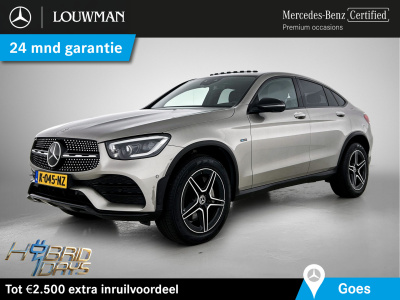 Mercedes-Benz Glc coupé 300 e 4matic business solution amg | trekhaak | 360° camera | burmester soundsystem | dodehoek detector | schuifdak | inclusief 24 maanden mb certified garantie voor europa.