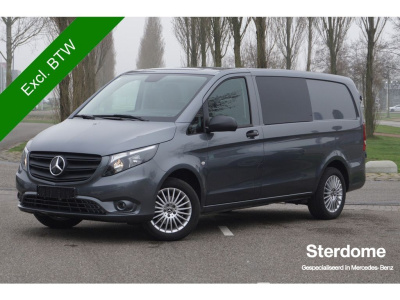 Mercedes-Benz Vito 116 cdi lang dubbele cabine mixto i trekhaak l mb audio 40 l camera l stoelverwarming voor ldeuren met ruiten l tempomaat l btimmerd l spiegel pakket l comfort stoelen voor l pts l leder twin l regensensor l