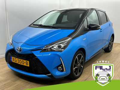 Toyota Yaris occasion 1.5 hybrid y20 gold edition | blauw | tweedehands toyota yaris hybrid | cruise | bluetooth | camera | airco