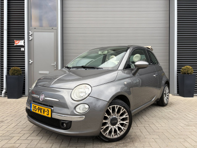 Fiat 500 1.2 lounge/automaat/cabrio/airco/lichtmetaal/