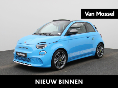 Fiat 500 C abarth scorpionissima 42 kwh | cabrio | apple carplay / android auto | half-alcantara | sportstuur | kuipstoelen | stoelverwarming | camera | dodehoek | climate control | cruise control | lichtmetalen velgen |