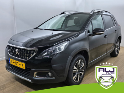 Peugeot 2008 occasion 1.2 puretech allure | zwart | tweedehands peugeot 2008 | airco | camera | bluetooth | cruise | trekhaak