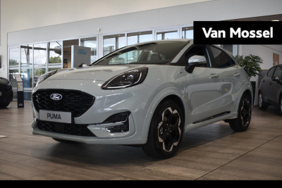 Ford Puma 1.0 ecoboost hybrid st-line x | showroom voorraad | 5000.- korting | cactus grey | winterpakket | achteruitrijcamera | sportonderstel | incl. ford protect verlengde garantie 2 + 3 jaar/100.000 km |