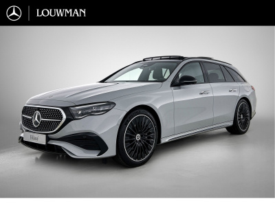 Mercedes-Benz E-Klasse estate 300 e business solution amg | winterpakket | nightpakket | comfortpakket plus | trekhaak | panoramaschuifdak | 360° camera | 20-inch multispaak amg velgen | guard 360° |