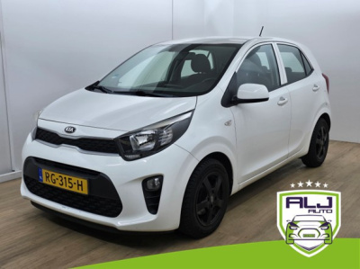 Kia Picanto 1.0 leuke uitvoering met sportvelgen | tweedehands kia picanto in wit | airco | bluetooth en tel connecten |