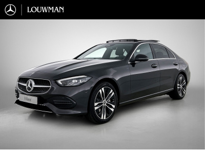 Mercedes-Benz C-Klasse 300 e business solution luxury | winterpakket | trekhaak | panoramaschuifdak | warmtewerend, donkergetint glas | guard 360° plus | sierdelen diamantpatroon zilvergrijs | 18 inch vijf-dubbelspaaks lichtmetalen velgen |