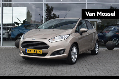 Ford Fiesta 1.0 ecoboost titanium | climate control | cruise control | trekhaak | lederen bekleding | achteruitrijcamera | stoel- en voorruitverwarming |