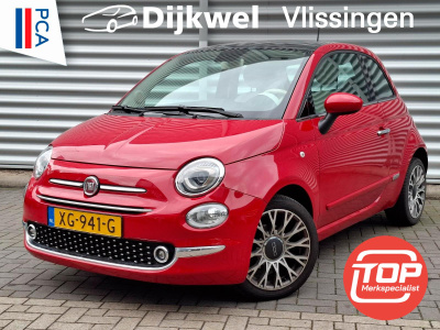 Fiat 500 twinair turbo collezione glazen schuifdak/nav/lmv