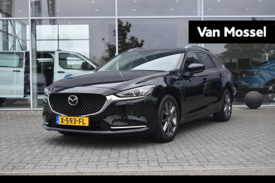 Mazda 6 sportbreak 2.0 skyactiv-g 165 | climate control | adaptive cruise control | trekhaak | stoel- en stuurverwarming | head-up display | achteruitrijcamera | dodehoekdetectie | navigatie | apple carplay/ android auto |