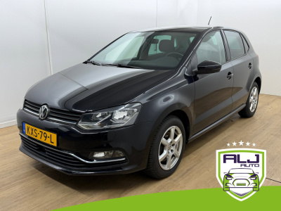 Volkswagen Polo occasion 1.2 tsi comfortline | zwart | airco | tweedehands volkswagen polo | mirrorlink | cruise | parkeercamera