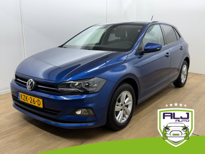 Volkswagen Polo occasion 1.0 tsi highline | blauw | tweedehands volkswagen polo | cruisecontrol | airco | stoelverwarming