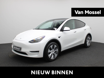 Tesla Model Y long range awd 75 kwh | fsd | btw-auto | lage km std. | panorama dak | stoel verwarming | leder | navigatie | climate control | camera | parkeer sensoren | led | elec. achterklep