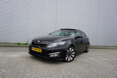 Kia Optima 2.0 cvvt hybrid super pack automaat - climate / navi / cruise / pano / camera / leder / stoelverw. + koeling / lm velgen / nap