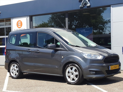 Ford Tourneo Courier titanium 1.0ecoboost-100pk s&s airco | lm-velgen | hoge instap & zit | parkeersensoren achter | zijschuifdeur links & rechts hoge instap, zijschuifdeuren, zuinige motor, distributieriem is pas vervangen