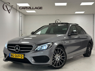 Mercedes-Benz C-Klasse 250 amg night | panoramadak | leer | 19'' amg multispaak |