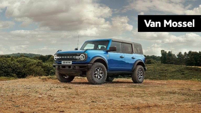 Ford Bronco badlands 2.7l ecoboost v6 10-traps automaat | nieuw te bestellen | aura blue |  incl. trekhaak | incl. ford protect verlengde garantie 2 + 3 jaar/100.000 km |
