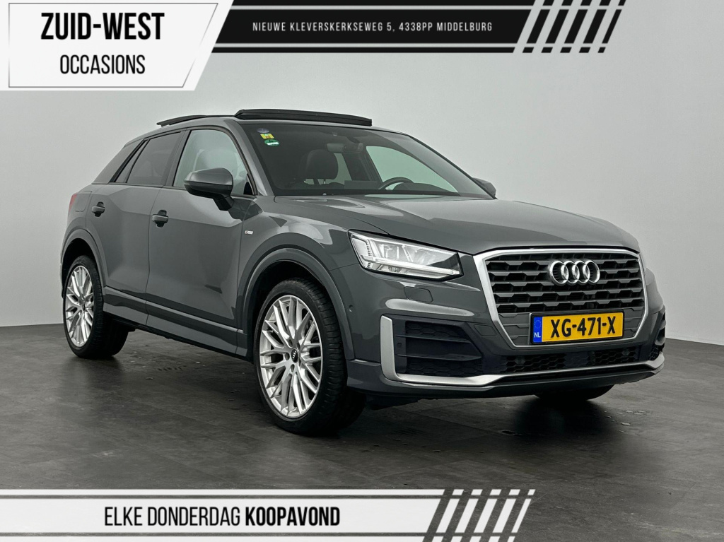 Audi Q2 1.4 tfsi cod launch edition s-line automaat leder panorama dak stoelverwarming led pdc
