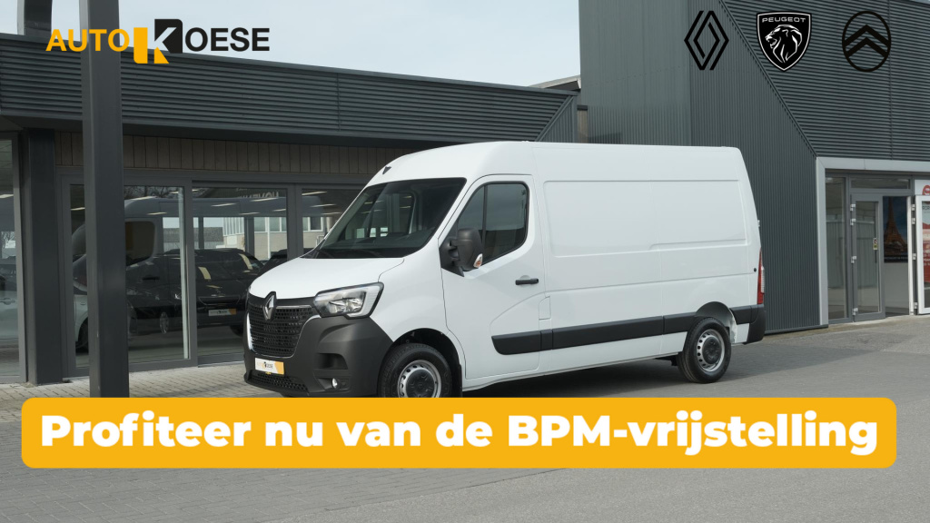 Renault Master t35 2.3 dci 135 l2h2 comfort | direct leverbaar | navigatie | parkeersensoren | airco | cruise control | vloerplaat in laadruimte