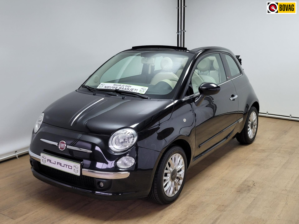 Fiat 500 C 0,9 lounge | cabrio | parkeersensor | half-leder | airco | dealeronderhouden| incl. btw auto