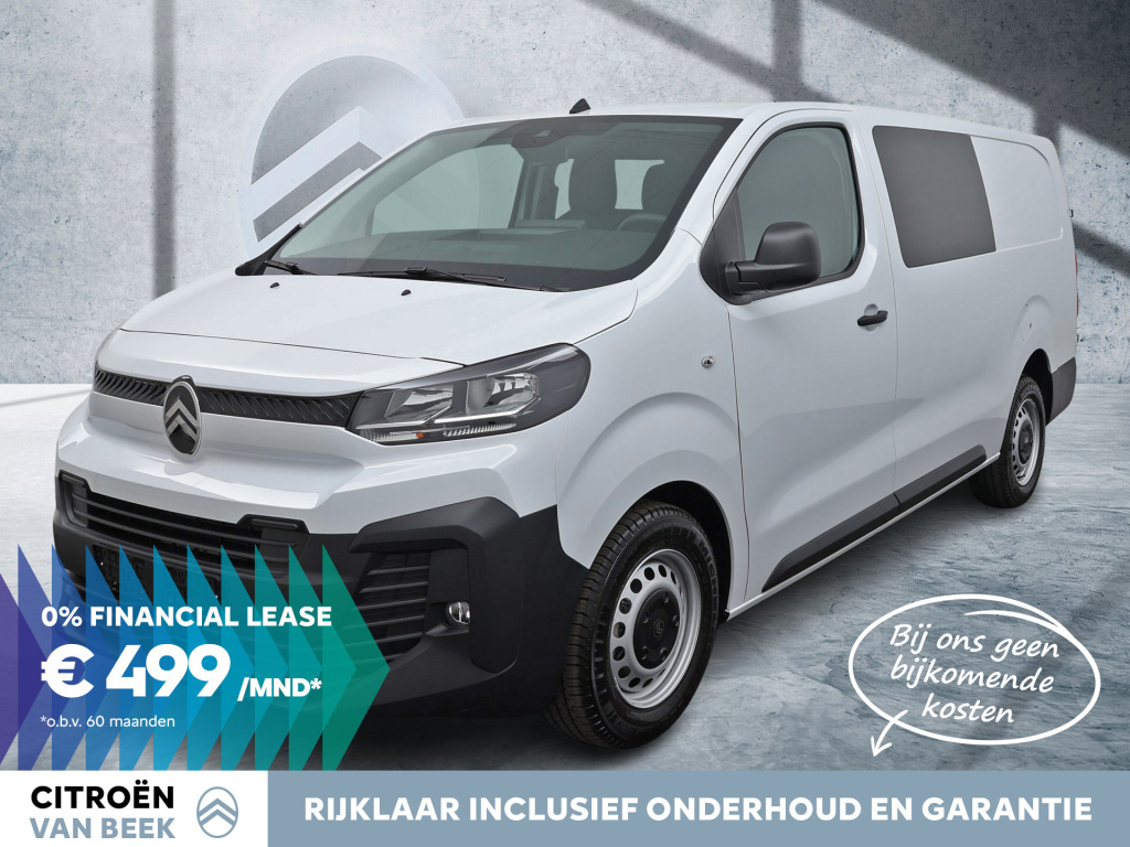 Citroen Jumpy bluehdi 145pk lengte 3 dubbel cabine | rijklaar | 0% financial lease | apple carplay