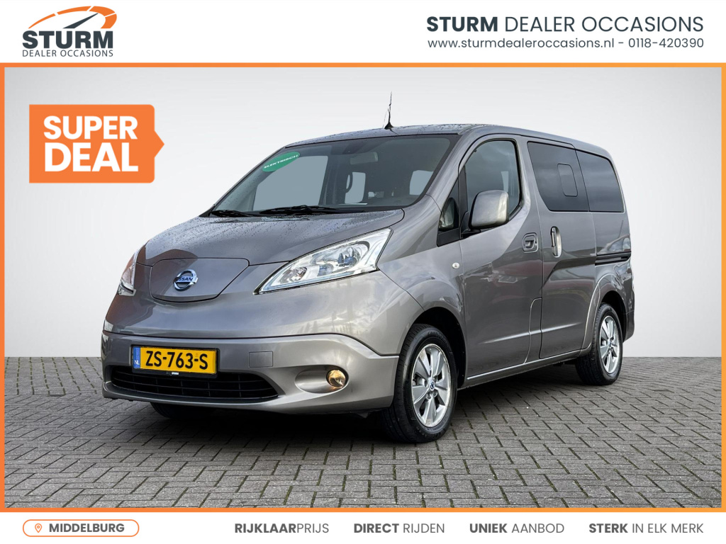 Nissan E-nv200 evalia 40 kwh connect edition 7-persoons | navigatie | camera | 2x schuifdeur | stuur- + stoelverwarming | keyless entry | rijklaarprijs!