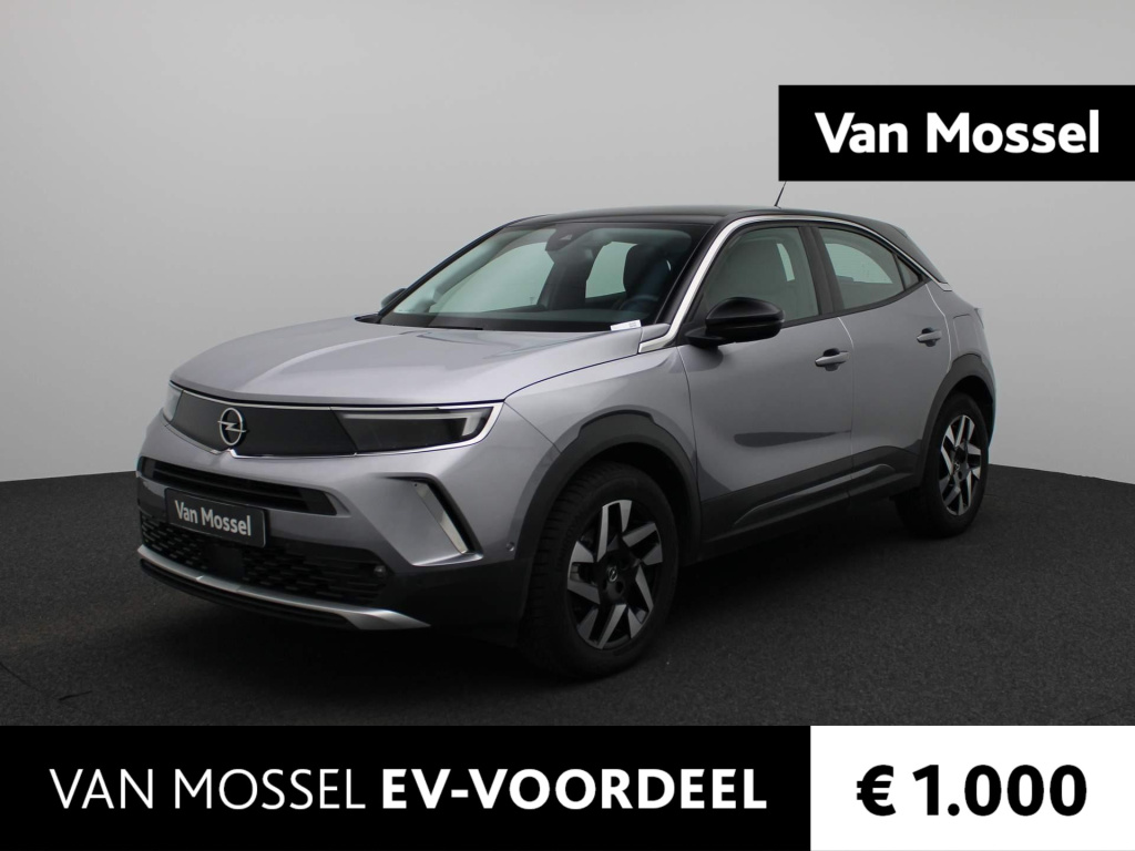 Opel Mokka-e elegance 50-kwh | navigatie | camera | parkeersensoren | climate control | dodehoek sensoren | warmtepomp | lichtmetalen velgen |