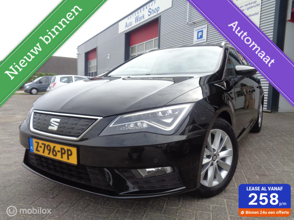 Seat Leon st 1.0 ecotsi style business/airco/led/pdc/automaat dsg-7/trekhaak/carplay/lm velgen/1st eig
