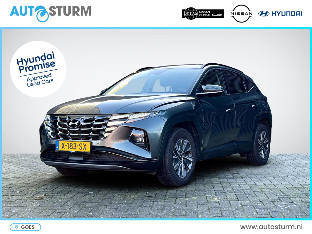 Hyundai Tucson Hybrid 1.6 t-gdi hev comfort smart | 1650kg trekgewicht | navigatie | camera | stuur- + stoelverwarming | elek. achterklep | premium audio | rijklaarprijs!