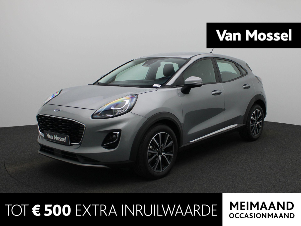 Ford Puma 1.0 ecoboost hybrid titanium | lmv | dab | cruise control | bluetooth | navigatie | airco | stoel/stuurverwarming | parkeer sensoren | lage km stand