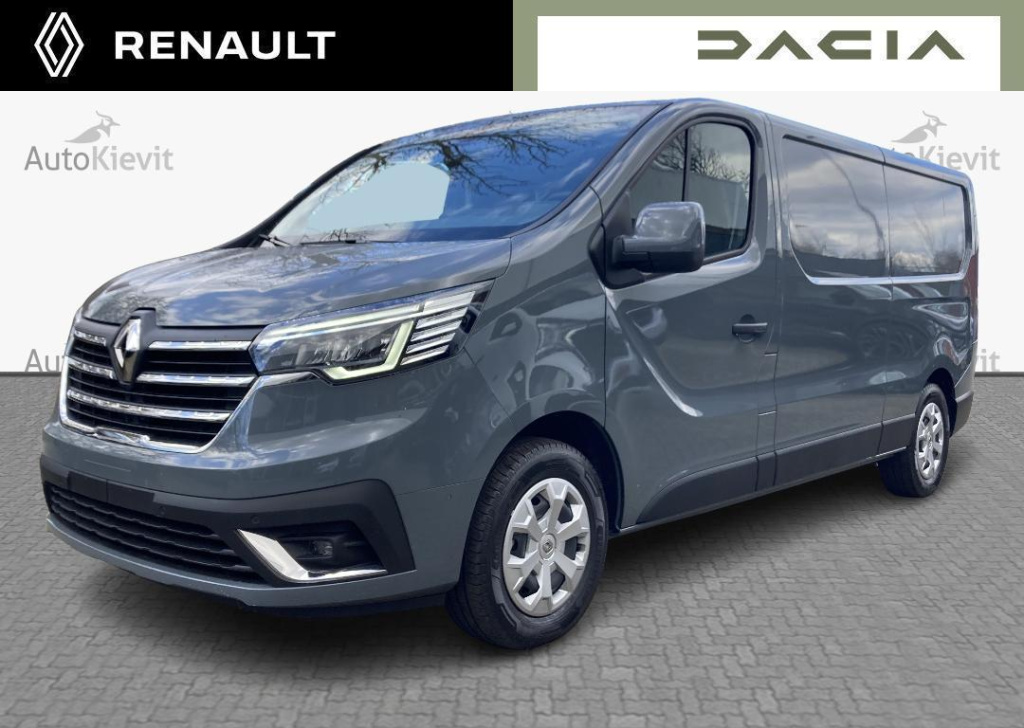 Renault Trafic e-tech t29 l2h1 comfort 52 kwh - airbag voor passagier / led-verlichting in de laadruimte / easy link navigatiesysteem met 8" touchscreen en dab+ radio / additionele parkeerhulp / pack vision / reservewiel / renault handsf