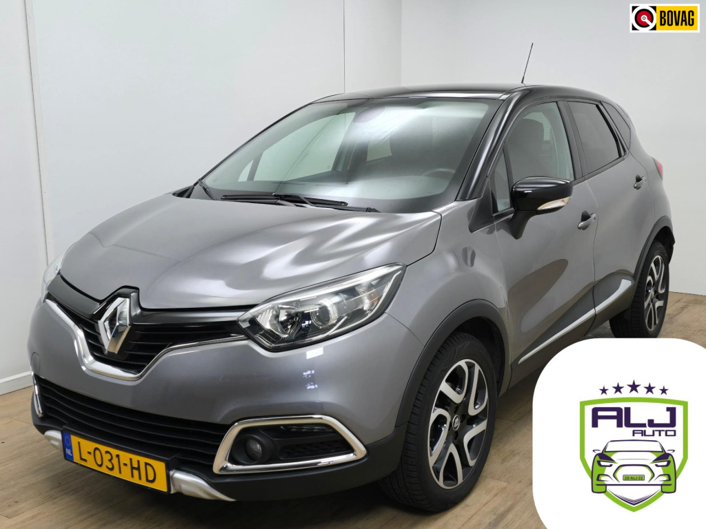 Renault Captur occasion 1.2 tce intens automaat (!) | tweedehands renault captur in antracietgrijs | parkeercam | halfleer | pdc |