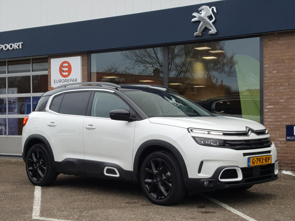 Citroen C5 Aircross shine 1.6 180pk eat8 automaat navi | trekhaak | cruise & climate | p-hulp+camera | massagestoelen voor+stoelverwarming | bt | 19inch lmv |