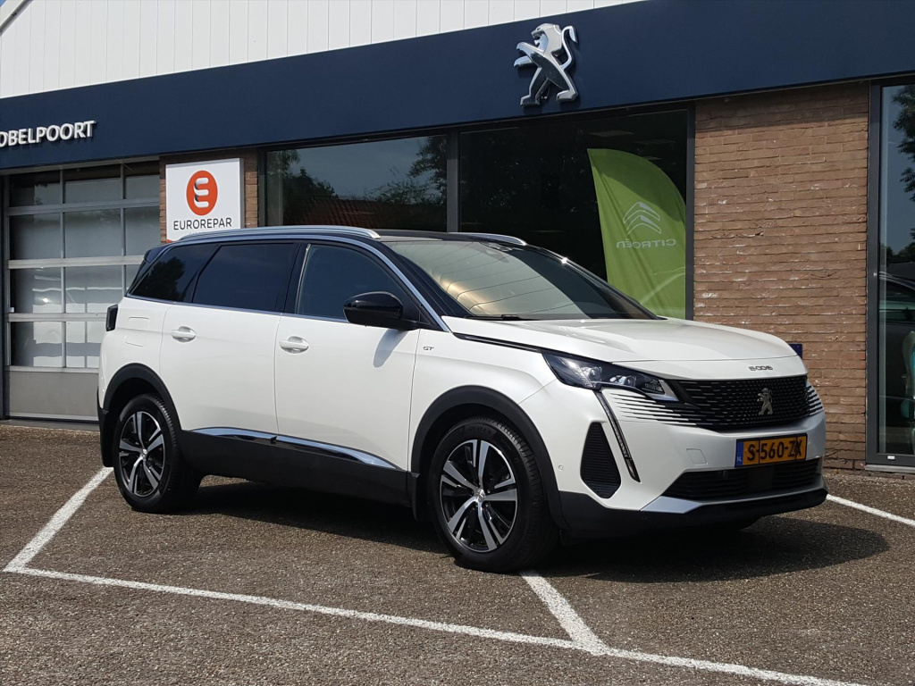 Peugeot 5008 gt 1.2-pt-130pk (vol)automaat/eat8 navigatie | cruise & climate control |parkeerhulp v/a/camera |dodehoekbewaking |alcantara|stoelverwarming|bluetooth