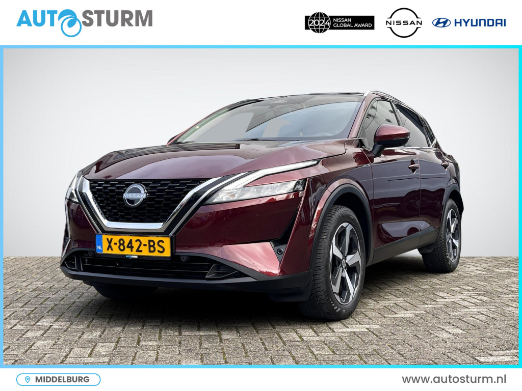 Nissan Qashqai 1.3 mhev n-connecta design pack | panoramadak | navigatie | 360° camera | adapt. cruise control | digitaal instrumentenpaneel | rijklaarprijs!