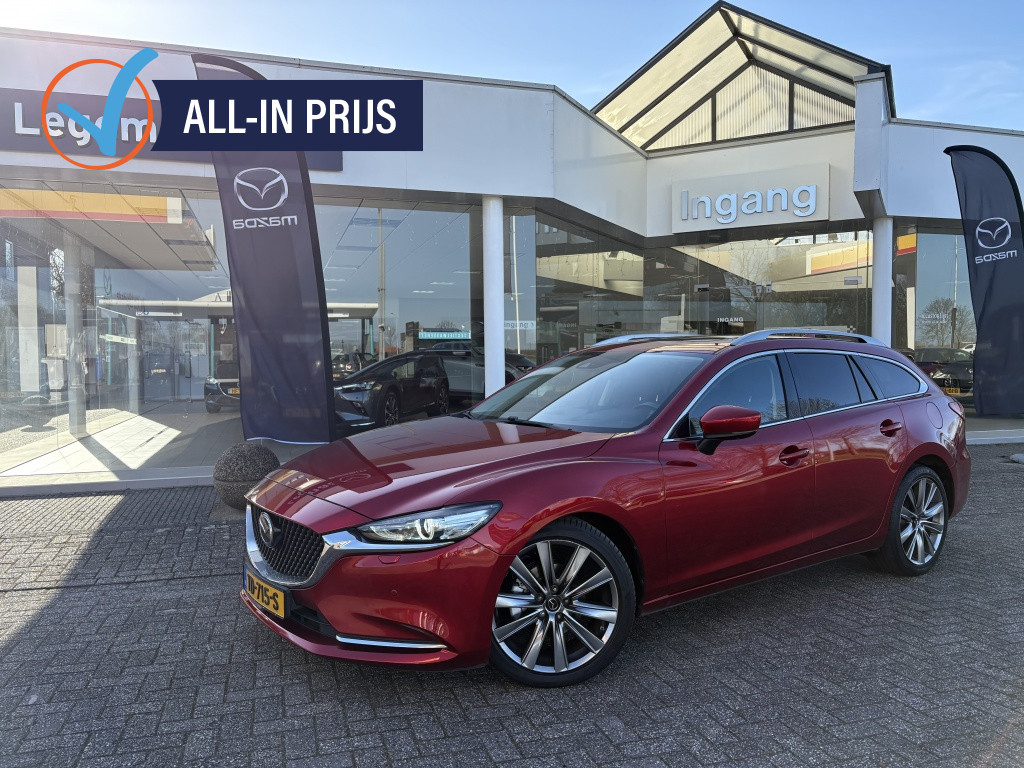 Mazda 6 sportbreak 2.0 s.a.-g luxury aut. sunroof trh. luxe!