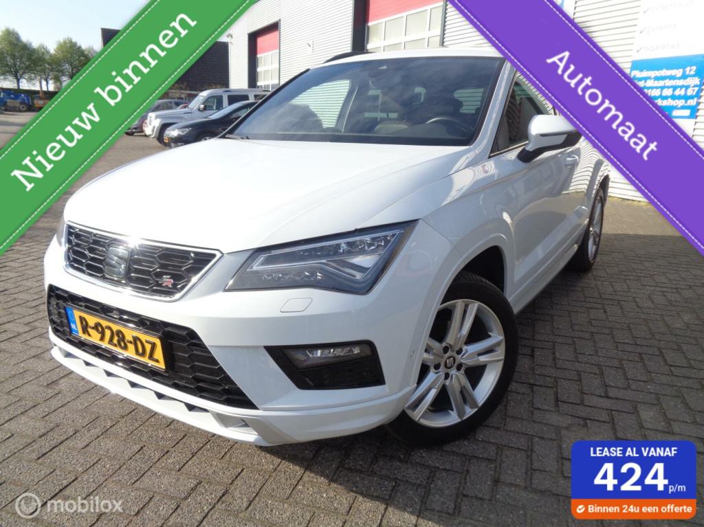 Seat Ateca 1.5 tsi fr/panoramadak/leer/stoelverw/carplay/18''/led/virtual/trekhaak/key less