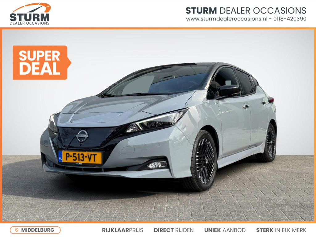 Nissan Leaf n-connecta 40 kwh nieuw model! | navigatie | 360° camera | adapt. cruise control | stuur- + stoelverwarming | led koplampen | dodehoek detectie | rijklaarprijs!