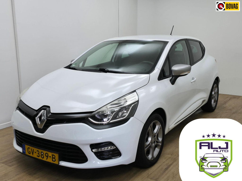 Renault Clio occasion 0.9 tce gt line unieke auto met cruisecontrol en bluetooth | tweedehands renault clio in wit | 5 deurs | alj