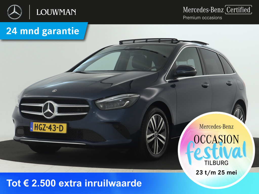 Mercedes-Benz B-Klasse 250 e plug-in hybride | panorama schuif-kanteldak | multibeam koplampen | dodehoekassist | memory voorstoelen | sfeerverlichting. inclusief 24 maanden mb certified garantie voor europa.