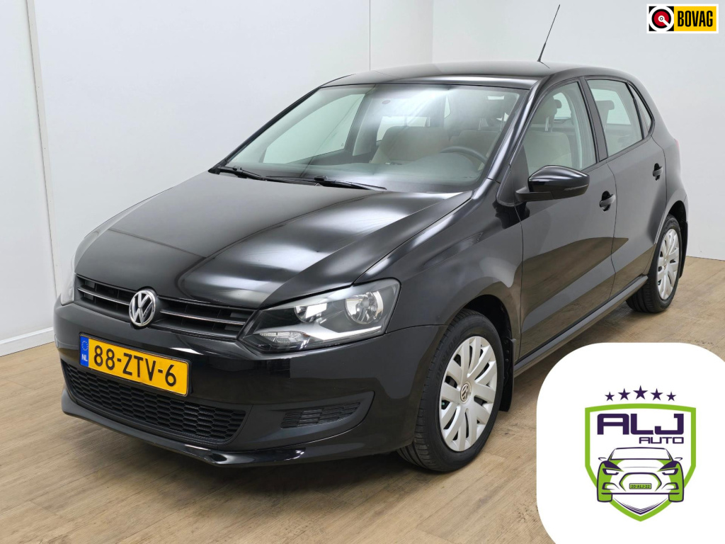 Volkswagen Polo occasion 1.2 bluemotion zeer zuinig! | tweedehands volkswagen polo in zwart met 5 deurs | airco | isofix | aljauto